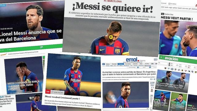 El mundo y las redes hablan del fin de Messi de Barcelona