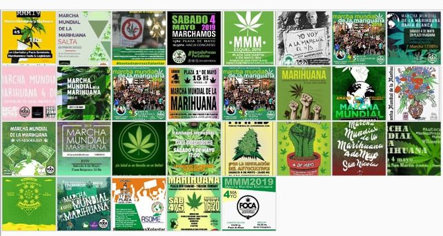 Mirá el mapa de las marchas por la legalización de la marihuana en Argentina
