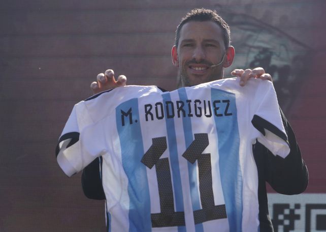 Maxi también invitó para su partido despedida a sus amigos de Central: Di María, el Kily y Lavezzi