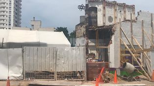 Las fotos del derrumbe de la farmacia en la Recoleta