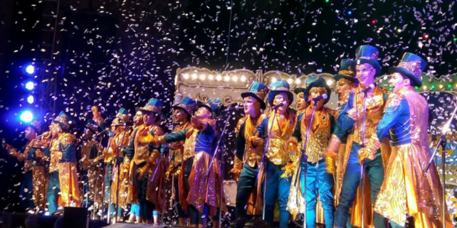 CARNAVAL PASADO. Una postal de la última edición del evento.