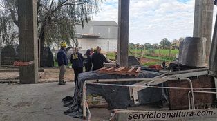 Tragedia en Recreo. Una mujer y un hombre murieron al caer de un andamio.
