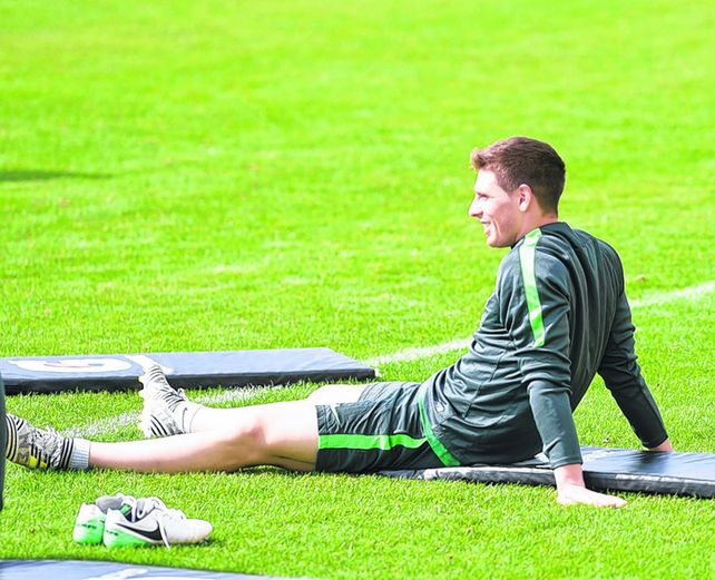 Romero. El volante entrenó ayer a la mañana sin problemas