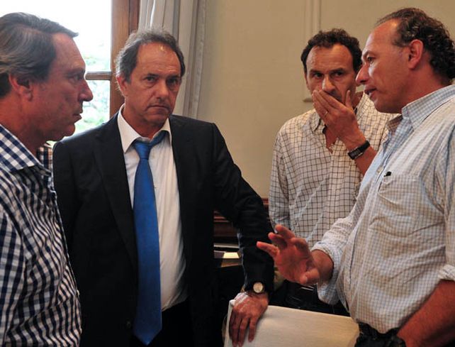 El gobernador Daniel Scioli