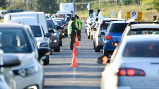 La Asamblea Ambiental y vecinos de Gualeguaychú hicieron una nueva caravana al puente