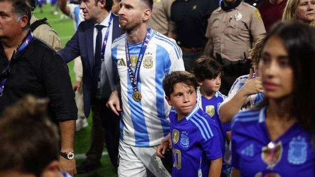 Lionel Messi le dedicó el título de la Selección argentina a su familia