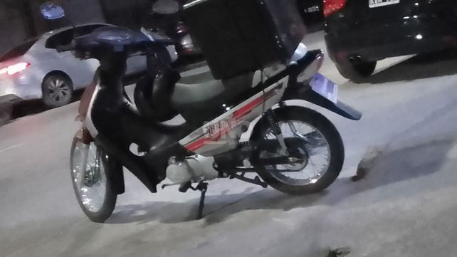 La moto que le fue robada a la repartidora el fin de semana