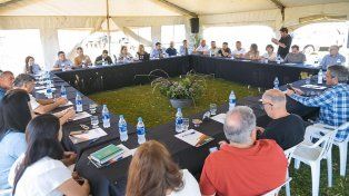 ntendentes, legisladores provinciales y nacionales del PJ se reunieron este sábado en la localidad de Aldea San Antonio.&nbsp;