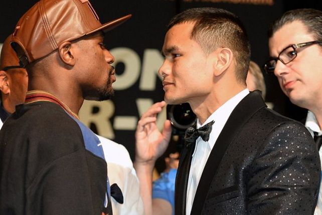 El santafesino Marcos René Chino Maidana ya disputa la pelea de su vida frente a Mayweather. EN VIVO