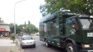 Así llegaba la Gendarmería a la ciudad de Santa Fe