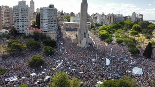 Argentina campeón: una marea celeste y blanca invadió el Monumento
