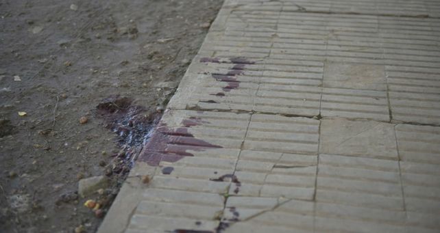El lugar donde cayó mortalmente herido Nahuel.&nbsp;