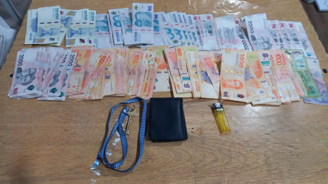 El dinero que llevaba el hincha de Central que tenía pedido de captura por homicidio