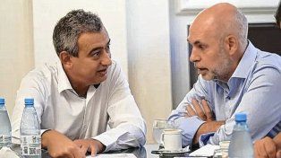 Pablo Javkin recibió a Horacio Rodríguez Larreta en el Palacio de Los Leones