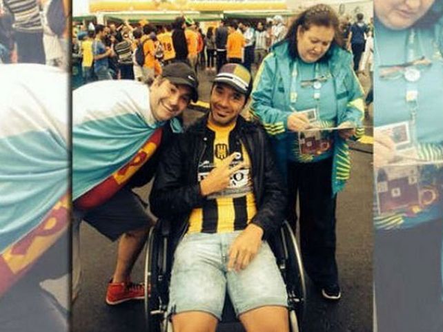 Una locura: Delorte se hizo pasar por un discapacitado en el Mundial para entrar a la VIP