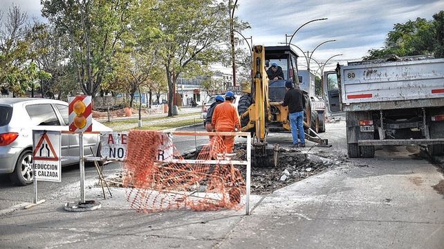 Trabajos de bacheo en la ciudad