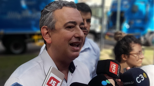 Pablo Javkin, en plaza Alberdi, habló sobre el tema de la seguridad. Se está haciendo lo que había que hacer, meterse en las cárceles, dijo.&nbsp;