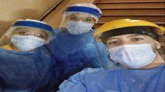 Integrantes del equipo de testeo del Hospital General San Martín. Integrantes del equipo de testeo del Hospital General San Martín.