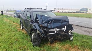 Tres heridos y congestión vehicular por un fuerte choque en la autopista Rosario-Buenos Aires