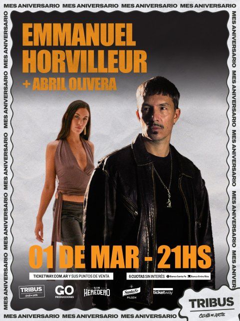 Emmanuel Horvilleur y Abril Olivera llegan a Tribus presentando sus disco