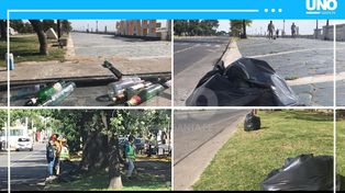 Así amaneció la Costanera luego de los festejos de Navidad