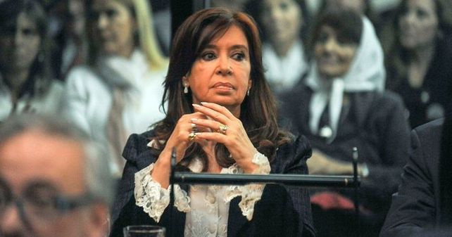 La vicepresidenta Cristina Fernández de Kirchner.