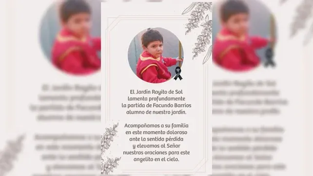 El niño falleció tras una cirugía practicada por Guillermo Riolo. La familia del pequeño acusó al médico de mala praxis. La muerte de Facundo generó conmoción