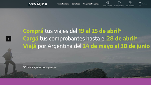 PreViaje4: salen a la venta los los paquetes turísticos
