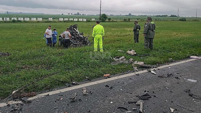 Un trágico choque dejó 3 muertos y un herido en Ruta 34 entre Hersilia y La Rubia