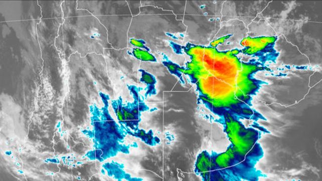 Aviso a corto plazo por tormentas fuertes para una amplia franja de Entre Ríos