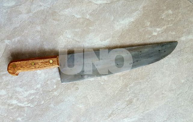 Imponente. El arma blanca que fue utilizada para realizar los asaltos.&nbsp;