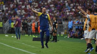 Matías Lequi lleva dirigidos cinco partidos en Central, tres por el torneo local y dos por Copa Sudamericana.