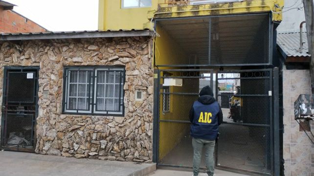 Uno de los domicilios a los que llegó la justicia