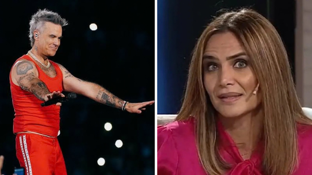 Robbie Williams hizo un chiste sobre Amalia Granata