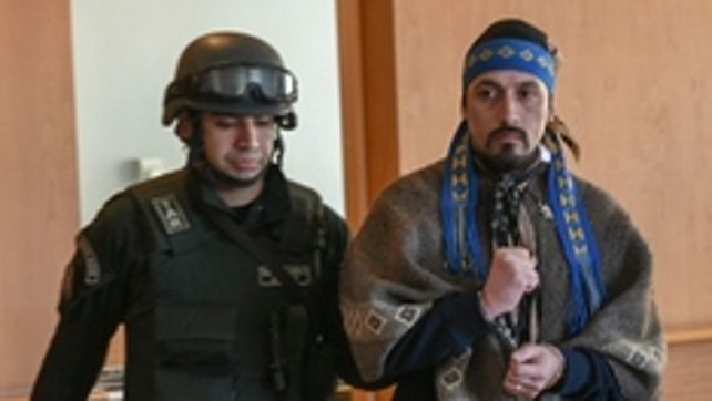 Jones Huala. Detenido en Chile.