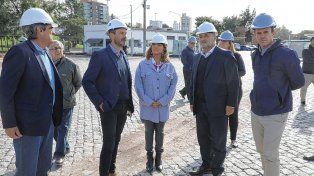 La ministra Silvina Frana recorrió las obras en el Puerto de Santa Fe