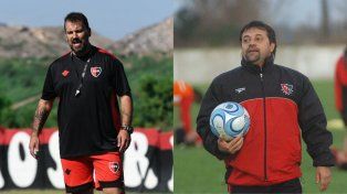 Cristian Fabbiani y Ricardo Caruso Lombardi, ambos con 20 puntos en los primeros 12 partidos de sus ciclos en Newells.