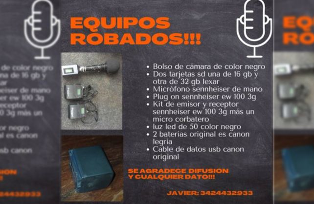 Sacá la pistola y quemalo: la amenaza a un camarógrafo antes de robarle sus herramientas