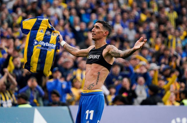 El reestreno de Di María en Central fue con gol incluido, ante Godoy Cruz.