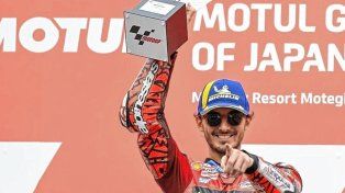 Francesco Bagnaia instaló su apellido en lo más alto del MotoGP