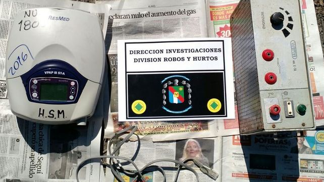 Dos menores ofrecían para la venta equipos robados al hospital San Martín