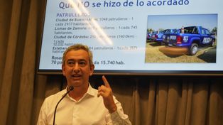 Reclamo e insitencia. El&nbsp; intendente Pablo Javkin volvió a exigir más patrulleros: Rosario necesita llenarse de luces azules.