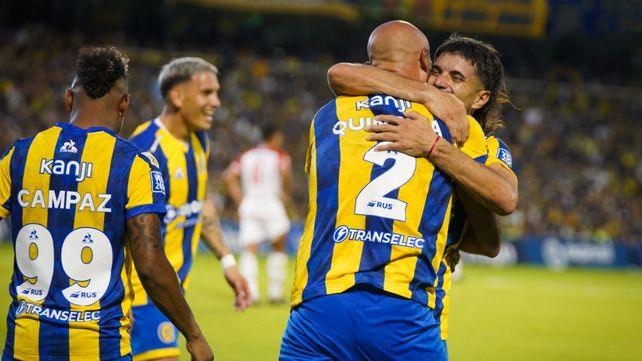 El festejo de Rosario Central ante Estudiantes. El domingo se viene Huracán. Si pasa
