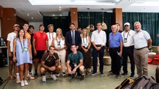 Pullaro recorrió el Rosario Challenger: Santa Fe apuesta por ser la capital nacional del deporte