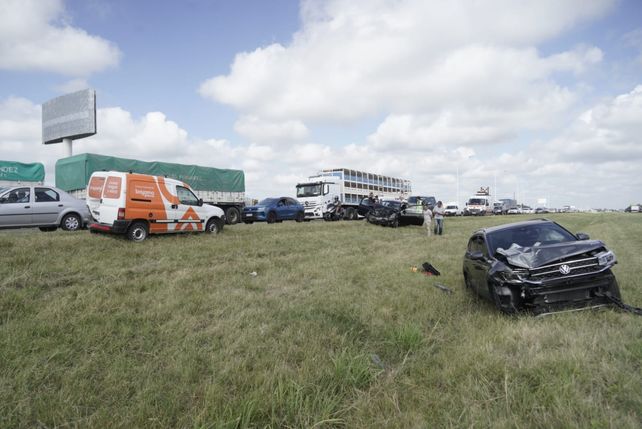 Dos impactantes choques, casi en simultáneo, en ambos carriles de la autopista a Córdoba