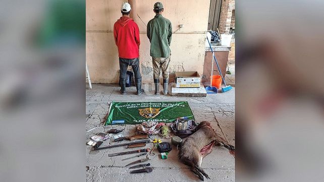 Los muchachos detenidos por la Guardia Rural Los Pumas habían prendido fuego a un pajonal