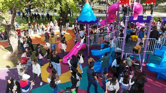 Venado Tuerto: inauguraron las obras de remodelación de la plaza San Martín