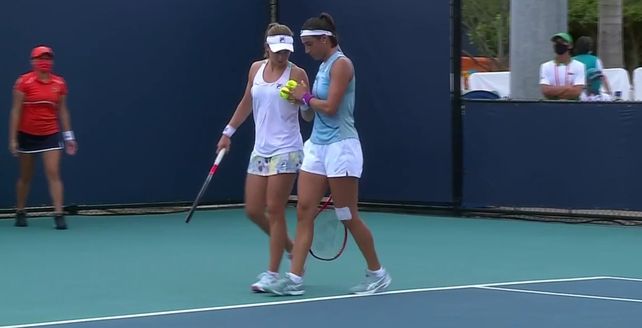 Nadia Podoroska: todo al dobles de Miami en el camino de la búsqueda de confianza