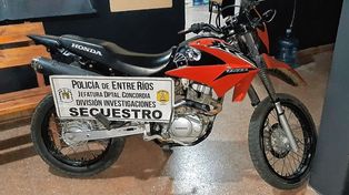 Robo de motos en Concordia: recuperaron tres en pocas horas
