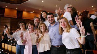 El candidato a gobernador de Santa Fe Marcos Cleri participó del acto de Cristina Kirchner en La Plata.